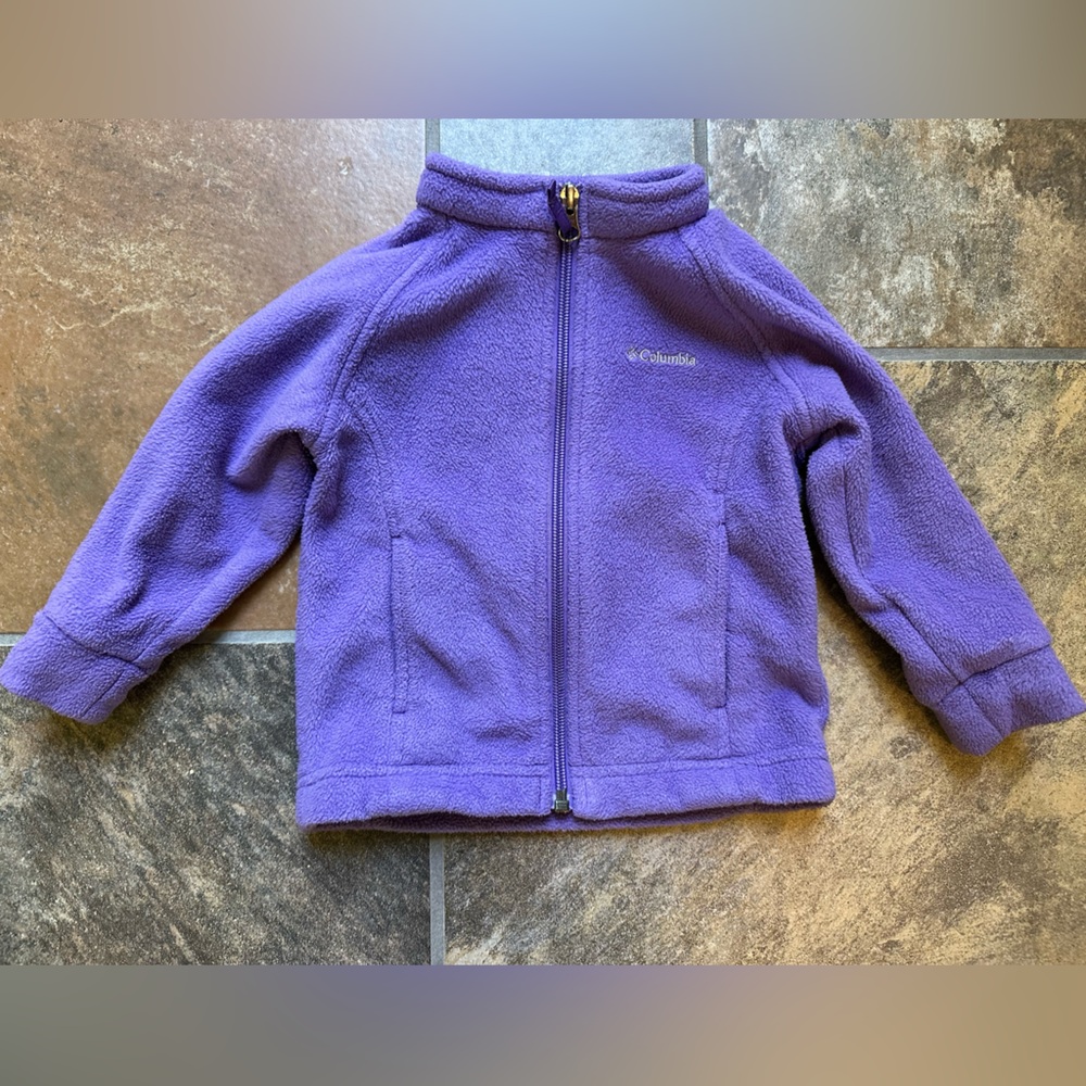 Columbia Kids Purple Fleece Jacket - size 12-18 months